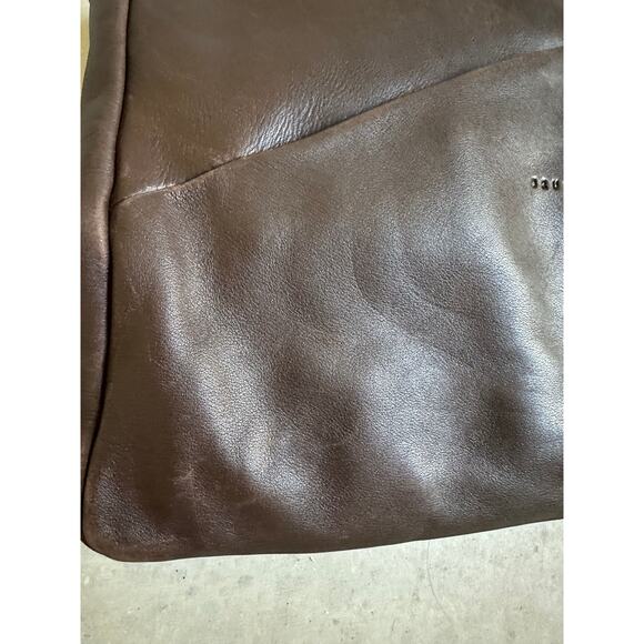 Bruno Rossi Brown Leather Shoulder Bag - Picture 11 of 16